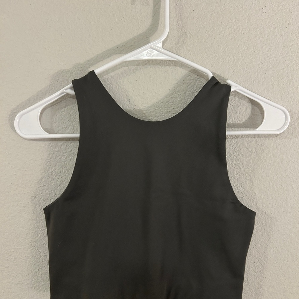 Girlfriend Collective High-Neck Top in Green